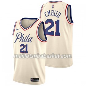 Maillot Homme Philadelphia 76ers Joel Embiid 21 Nike City Edition Swingman